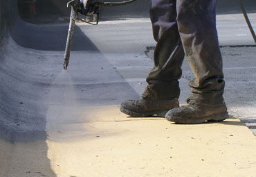 Coating systems over Hollywood spray foam roof systems
